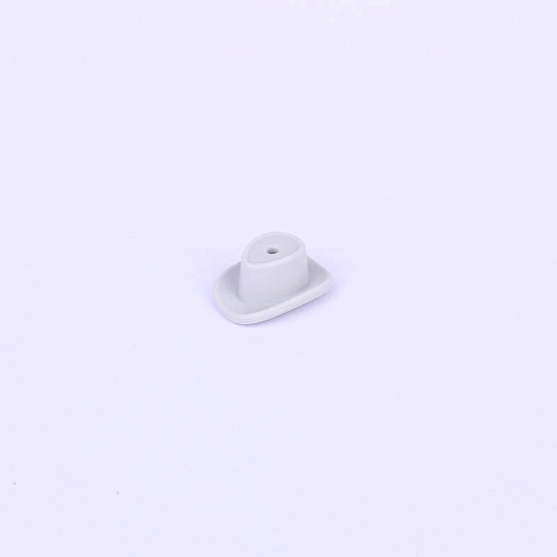 Wholesale  50pcs New cowboy hat silicone beads food grade baby tooth glue diy jewelry  hat loose beads